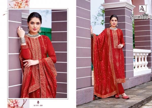 Alok Savina Festive Wear Designer Wear Dress Material Collection